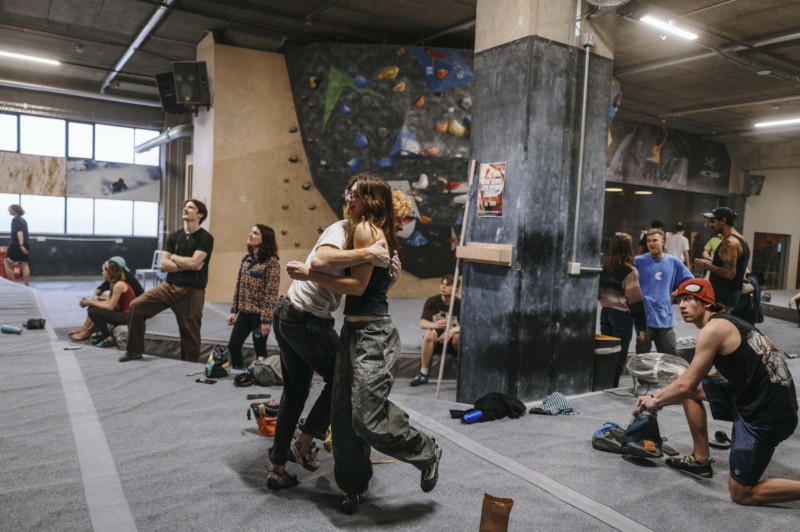 Climbers London climbing Gym Climbing District