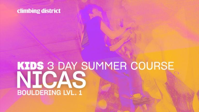 Kids NICAS Level 1 Bouldering This August 2026